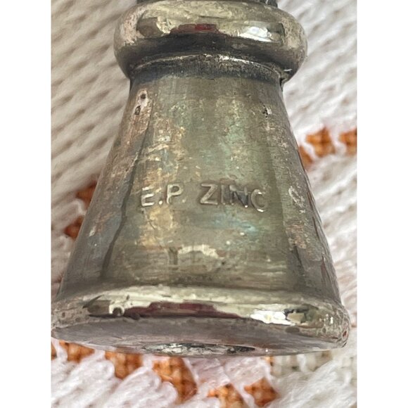 Vintage 1930s Silverplate Lamp Finial/Handle Ornate 5.5 - Picture 6 of 12